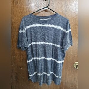 Maurices 24/7 Blue And White Striped Tee